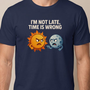 Ich bin nicht zu spät, die Zeit ist falsch T-Shirt