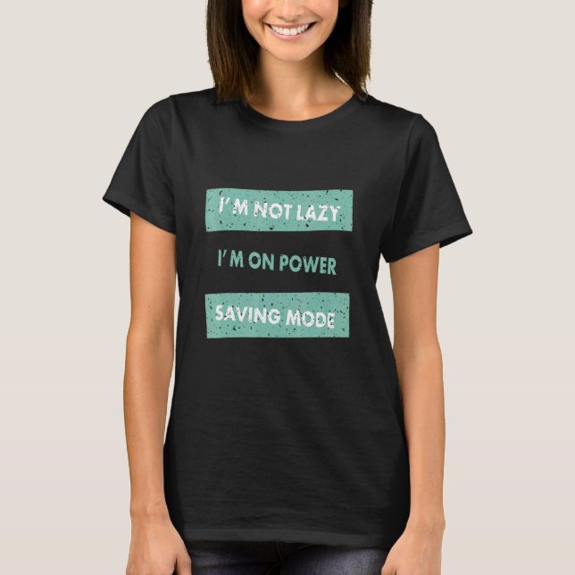 Ich bin nicht zufällig auf dem Power Rettend Modus T-Shirt (Vorderseite)
