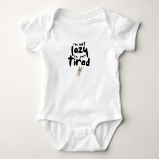Ich bin nicht zufällig nur müde baby strampler