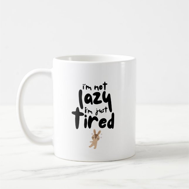 Ich bin nicht zufällig nur müde kaffeetasse (Links)