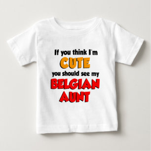 Ich bin Niedlich belgische Tante. Baby T-shirt