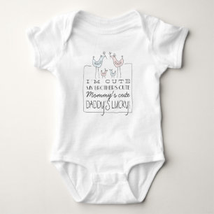 Ich bin Niedlich, Daddy's Lucky Funny Baby T - Shi Strampler