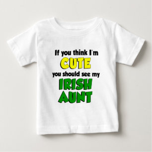 Ich bin Niedlich irische Tante Baby T-shirt
