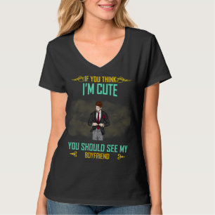 Ich bin Niedlich, meinen Freund Sarcastic Joke zu T-Shirt