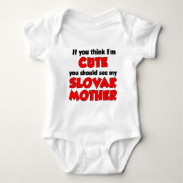 Ich bin Niedlich slowakische Mutter Baby Strampler