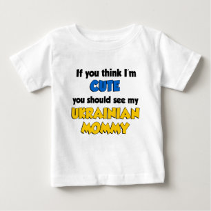 Ich bin Niedlich Ukrainische Mami Baby T-shirt