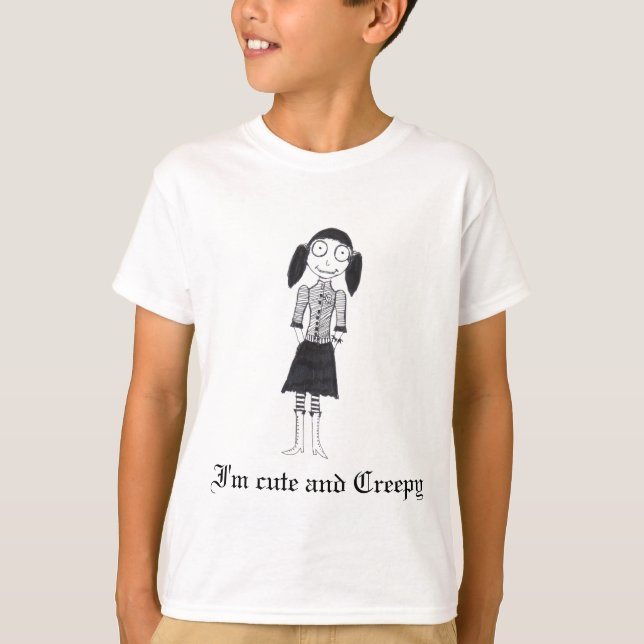 Ich bin niedlich und gruselig T-Shirt (Vorderseite)