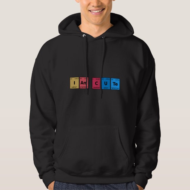 Ich bin Niedliche Periodic-Tabelle Hoodie (Vorderseite)