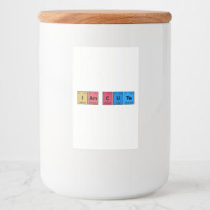 Ich bin Niedliche Periodic-Tabelle Lebensmitteletikett