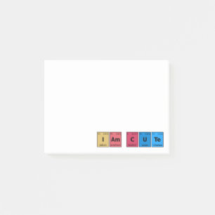 Ich bin Niedliche Periodic-Tabelle Post-it Klebezettel