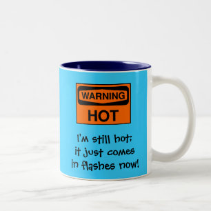 Ich bin noch heiß; er kommt gerade in Blitze… Zweifarbige Tasse