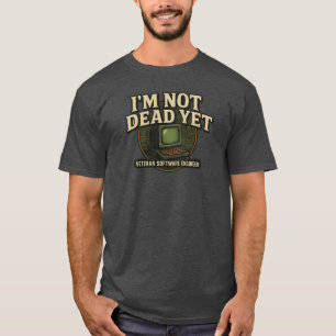 Ich bin noch nicht tot – Vintage-Tech-Emblem-T-Shi T-Shirt