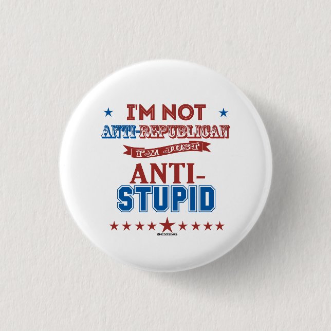 Ich bin nur Anti-Stupid Button (Vorderseite)