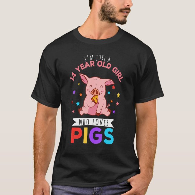 Ich bin nur ein 14-jähriges Mädchen, das Schweineh T-Shirt (Vorderseite)