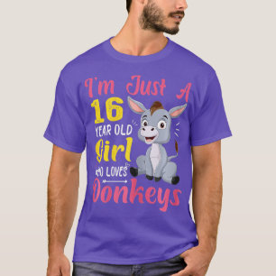 Ich bin nur ein 16-jähriges Mädchen, das Esel lust T-Shirt