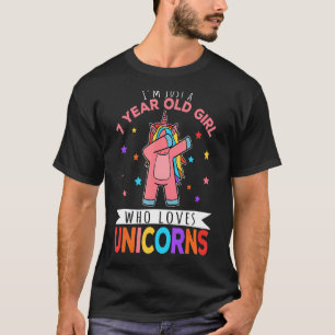 Ich bin nur ein 7-jähriges Mädchen, das Unicorns L T-Shirt