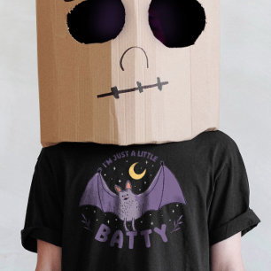 Ich bin nur ein bisschen Batty Funny Halloween Bat T-Shirt