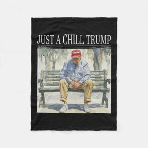 Ich bin nur ein Chill Trump Funny Chill Typ Meme Fleecedecke