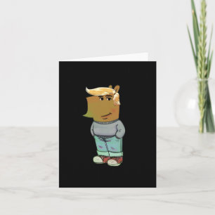 Ich bin nur ein chilliger Typ Trump Frisur Hund  Karte