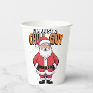 Ich bin nur ein cooler Typ Meme Weihnachten Lustig Pappbecher