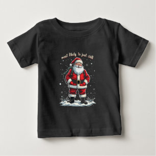 Ich bin nur ein cooler Typ Weihnachten Santa Claus Baby T-shirt