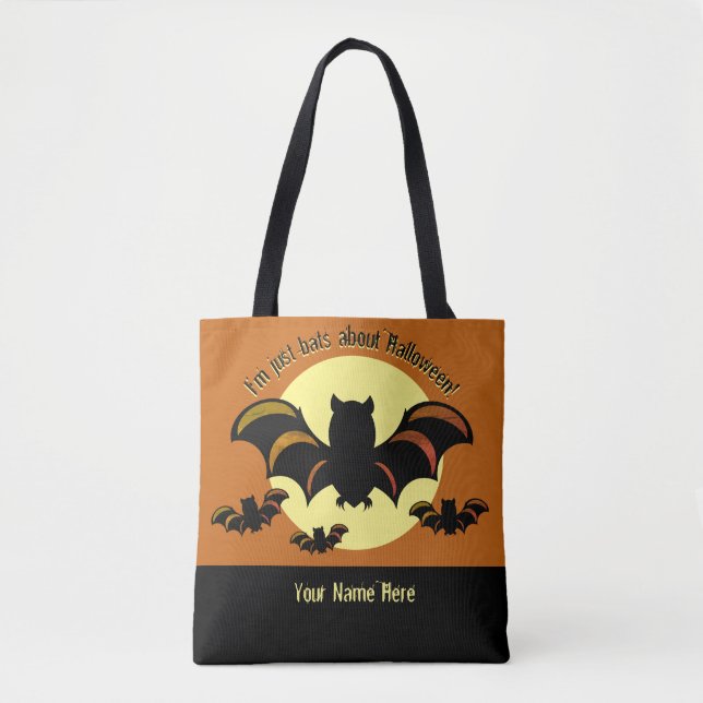 Ich bin nur ein Flex über Halloween Schultertasche (Vorderseite)