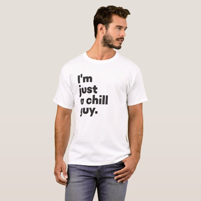 Ich bin nur ein frommer Typ (weiß) T-Shirt (Vorne ganz)
