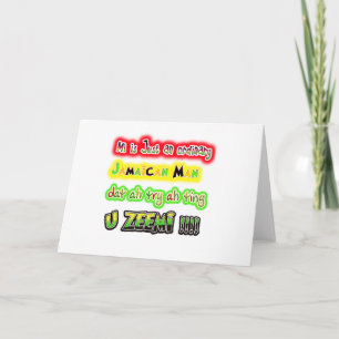 Ich bin nur ein gewöhnlicher jamaikanischer Mann,  Karte