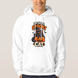 Ich bin nur ein Gruselkatze Halloween Schwarze Kat Hoodie