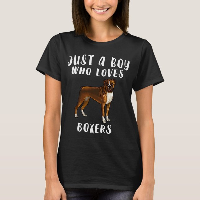 Ich bin nur ein Junge, der Lieben Boxers Dog T-Shirt (Vorderseite)