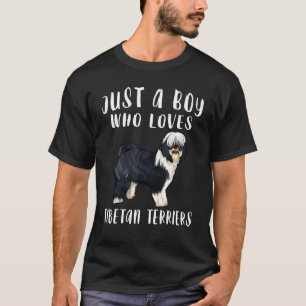 Ich bin nur ein Junge, der Tibetan Terrier Hunde l T-Shirt