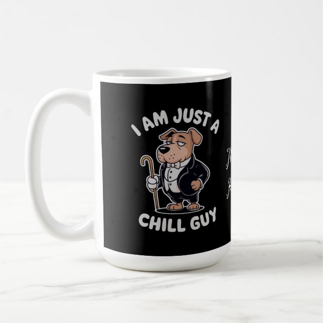 Ich bin nur ein kalter Typ Funny Meme Kaffeetasse (Links)