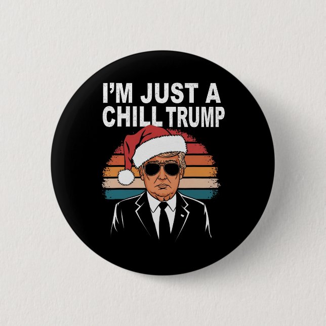 Ich bin nur ein kalter Typ Funny Meme Trump 2024 P Button (Vorderseite)