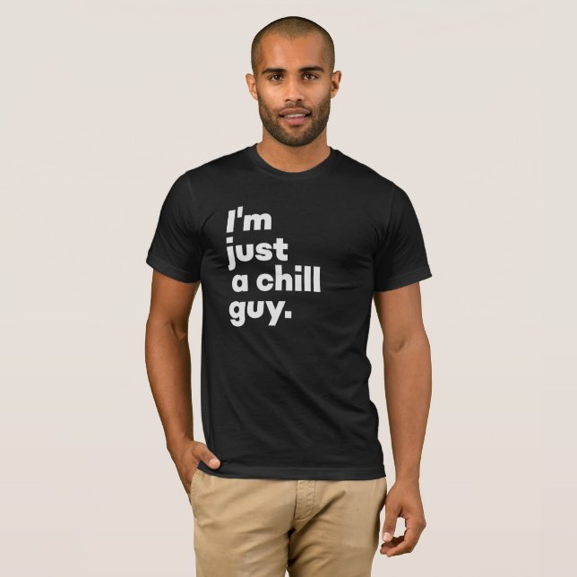 Ich bin nur ein kalter Typ (schwarz) T-Shirt (Vorne ganz)