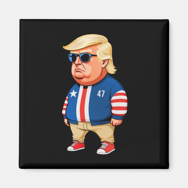 Ich bin nur ein Kill-Typ Trump Funny Chill Typ Mem Magnet (Vorne)