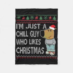 Ich bin nur ein kleiner Typ, der Weihnachtslustige Fleecedecke