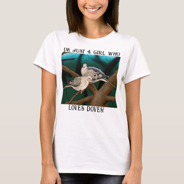 Ich bin nur ein Mädchen, das Lieben einen grafisch T-Shirt (Vorderseite)