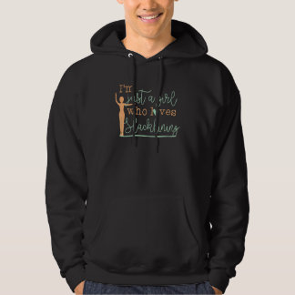 Ich bin nur ein Mädchen, das Lieben Slacklinking Hoodie