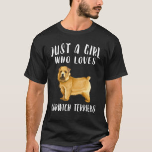 Ich bin nur ein Mädchen das Norwich Terrier Hunde T-Shirt