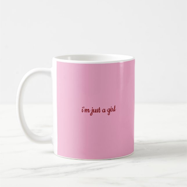 ich bin nur ein Mädchen Kaffeetasse (Links)