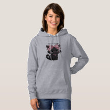 Ich bin nur ein Mädchen Schwarze Katze Schleife Ka