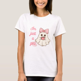 Ich bin nur ein Niedlicher Girl Ghost Halloween-T T-Shirt