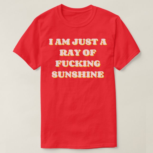 Ich bin nur ein Ray des sonnigen, sonnigen NSFW-Sp T-Shirt (Design vorne)