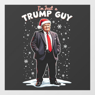 Ich bin nur ein Trump Typ Chill Typ Weihnachten We Fensteraufkleber