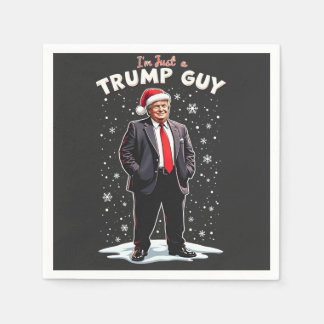 Ich bin nur ein Trump Typ Chill Typ Weihnachten We Serviette