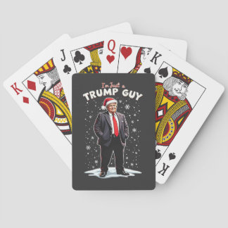 Ich bin nur ein Trump Typ Chill Typ Weihnachten We Spielkarten