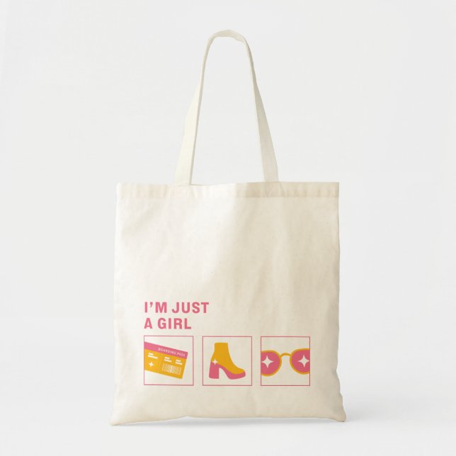 Ich bin nur eine Girl Tote Tasche (Vorne)