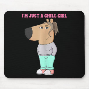Ich bin nur eine kleine Mädchen Meme Funny Chill 4 Mousepad