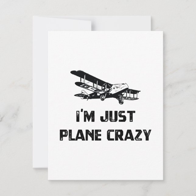 Ich bin nur Flugzeug Crazy (Vorderseite)