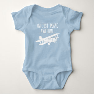 Ich bin nur Flugzeug Phantastisch, Funny Aviation Baby Strampler